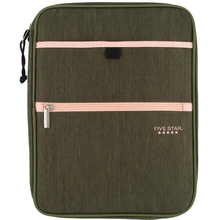 Five Star Zipper Binder, 1 Inch 3 Ring Binder, Carry-All with Internal Pockets and Dividers, 375 Sheet Capacity, Assorted Colors, Color Will Vary, 1 Count (29092)