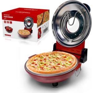 Electric Pizza Oven Indoor Countertop 12 Inch Pizza Maker Machine for Home