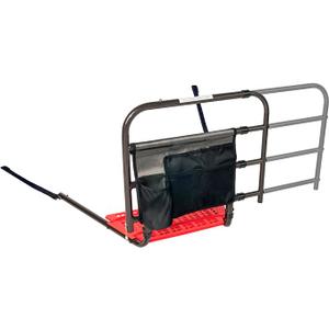 Stander Wonder Pivot Bed Rail, Adjustable Safety Assist Railing with Swing Down Guardrail for Elderly Adults, Fits Mattresses 8 to 12 Inches Thick, ASTM Safety Approved Bedrail, Black, Adjustable Bed Rail