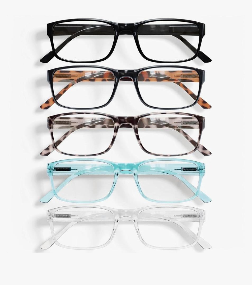 Gaoye Professional Reading Glasses for All Day - Computer Readers with Blue Light Protection - Value Pack