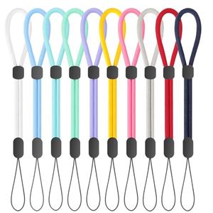 knIykmr Wrist Strap Lanyard, 10 Pack Adjustable Colorful Wristlet Phone Lanyards for Keys, Cell Phone, Camera, USB Flash Drives, Flashlight, Keychain, ID Name Tag Badge