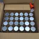 Glass Spice Jars with Labels and Steel Lids (24 x 4oz) Spice Containers with 240 Label, Steel Funnel, Shaker Inserts, Empty Square Seasoning Organizer for Spice Rack, Cabinet, Drawer