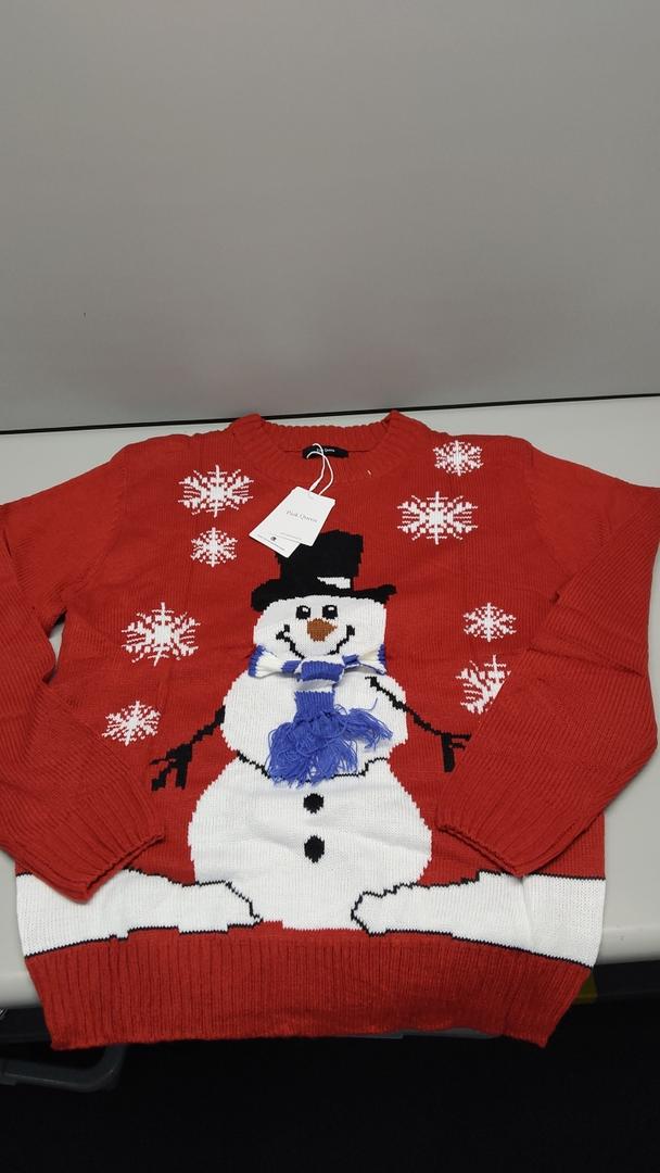 Pink Queen Women's Knit Pullover Ugly Christmas Sweater Jumper Size M