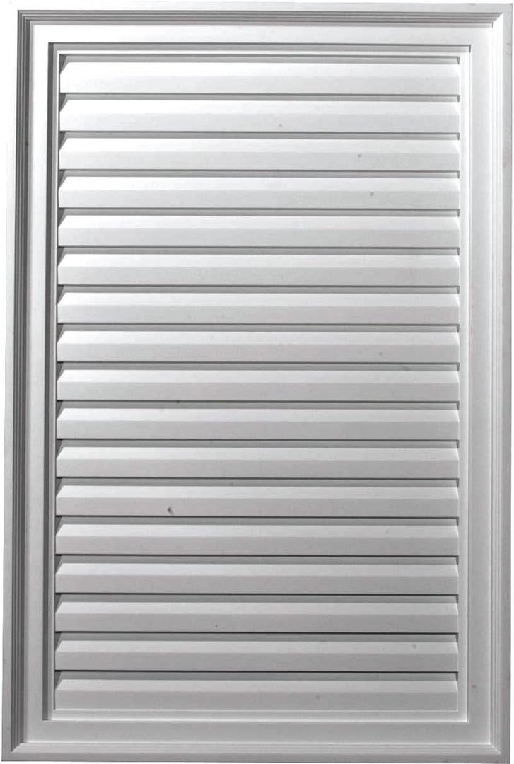 Ekena Millwork 24"W x 36"H x 1 1/8"P, Vertical Gable Vent Louver, Non-Functional