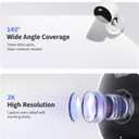 Aqara G100, 2K Indoor/Outdoor Security Camera, HomeKit Secure Video, 2-Way Audio, Spotlight Color/IR Night Vision, AI Detection, 140 FOV, Wi-Fi 6, Supports HomeKit, Alexa, Google and IFTTT, White