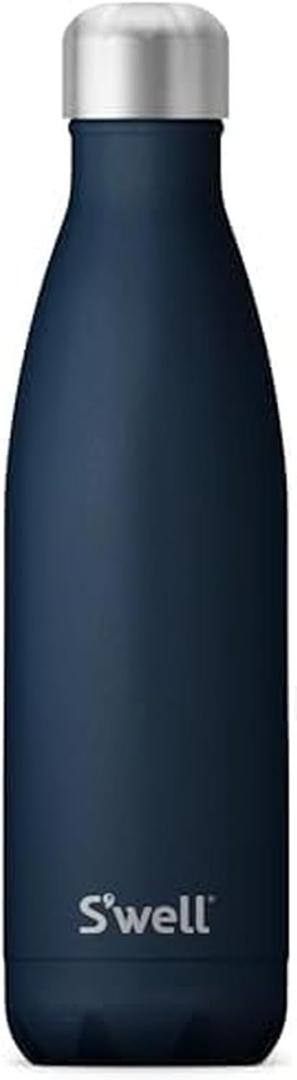 S'well Stainless Steel Water Bottle, 17oz, Azurite, Triple Layered Vacuum Insulated Containers Keeps Drinks Cold for 36 Hours and Hot for 18, BPA Free, Perfect for On the Go