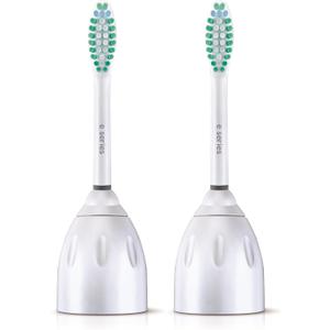 Philips Sonicare Genuine E-Series Replacement Toothbrush Heads, 2 Brush Heads, White, HX7022/66 (2 Count (Pack of 1))