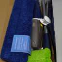 Microfiber Spray Mop for Floors Cleaning: Wet Dry Hardwood Floor Mops with 3 Washable Reusable Pads for Swiffer Powermop - Flat Mop with Sprayer for Tile Wood Laminate Vinyl Marble (Dark Blue)