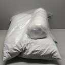 downluxe Goose Feather and Down Pillows - Hotel Collection Feather Pillows Set of 2 for Back, Stomach or Side Sleepers, Queen Size (20"x28") (Classic Horizontal Stripes)