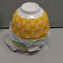 Dessert Bowls Set of 6 - Small Ceramic Bowls for Ice Cream, Snack, Rice - Colorful Cute Style - Microwave and Dishwasher Safe - 4.75 Inch - 10 oz