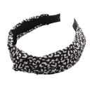 2 x LOVNFC Knotted Headbands for Women - 5PCS No Slip Fashion Hair Bands, Soft Elastic Leopard Print Head Accessories for Girls, Women (Mixed Colors C)