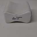 Cushion Lab Extra Dense Orthopedic Knee Pillow for Back Pain Relief, Leg Pain, Hip, Pregnancy, Sciatica & Joint Pain - Memory Foam Wedge Pillow Contour (Medium)