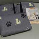Washable Pee Pads for Dogs, 4 Pack Absorbent Reusable Training Dog Pads Pet Puppy Pads, Non-Slip Potty Pads for Whelping, Playpen, Crate, Bed, Grey 18"x24" (Gray)