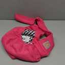 Tomkas Dog Sling Carrier for Small Dogs Puppy Carrier for Small Dogs (Rose red, for Pets Weight 2-7 lbs) S - Zipper pocket & Adjustable strap