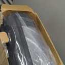 Car Garage Door Insulation Kit Fits 16x7 FT - Magnetic Thermal Insulated Door Curtains for Winter with Clear Window, Garage Door Cover Blanket Panels Screen for 2 Car Garages- Black