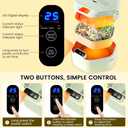 Cordless Electric lunch box, Battery Powered Heated Lunch BoxFood Heate 1L Adjustable heating time Comes three compartments Used for trucks, camping, offices