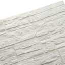 3D Brick Textured Pattern Wall Panels Wallpaper Self-Adhesive PE Foam Waterproof Modern Style for Living Room Bedroom Kitchen Wall Covering Background Decoration 12PCS=46.5SQ.FT(12PCS, White)