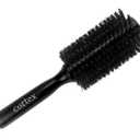 Natural Bristle Hair Brush, Black 2.75", for Men & Women, for Drying All Hair Types, Fine and Coarse, Wooden Handle