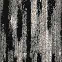 Garland Rug Jasper 3 ft. x 5 ft. Area Rug, Non Slip, Abstract Rug, Foldable, Stain Resistant Rugs for Living Room, Bedroom, Modern, Black/Earth Tone