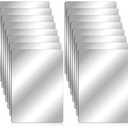 Marsui 16 Pieces Shatter Proof Plastic Mirror Craft 4 x 6 Inch Small Mirror Tiles Bulk with Soft Round Corners Double Sided Protective Film Reflector Sheets Art Craft Supply for Bathroom Home Decor