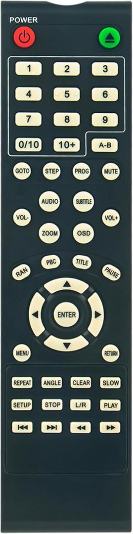 Replace Remote Control fit for Sylvania DVD Player SDVD6655-B SDVD6670 SDVD1041-DG SDVD1096