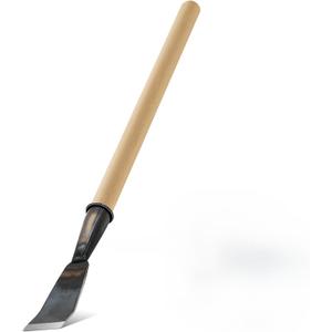 26.5 Inch Bark Spud Debarking Tool Long Steel Curved Blade Log Peeler Tools with Comfortable Wooden Handle, Bark Removal Stripping Tool for Logs Without Damaging Wood