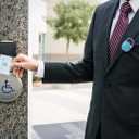 HASFINE 4 Pack Sparkly Rhinestone Badge Reel Retractable ID Badge Holder with Rotating Carabiner Belt Clip & Key Ring for Work Staff, Nurse, Student, Teacher(Colorful, Purple, Aqua Blue, Green)