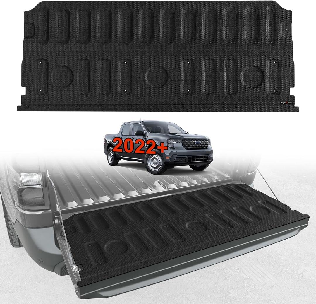 TripleAliners Truck Mat Compatible with 2022-2026 Ford Maverick & Hybrid Model Tailgate Accessories, Tailgate Mat Custom Fit All Weather Protection Pickup Liner, Won't Fit Drop-in Liners