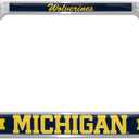 Elektroplate University of Michigan Wolverines Crystal Metal License Plate Frame