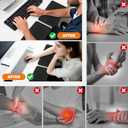 L-Shaped Elbow Pad for Desk, 2 Pack 11.8" x 7.9" Wide Desk Edge Cushion with Wavy Massage Texture, Ergonomic Memory Foam Desk Arm Rest for Typing Pain Relief - Non-Slip Office Desk Accessories