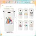 Yungyan 6 Pcs Graduation Gift for Bsw Msw Dsw Social Worker Appreciation Gifts for Women Men Coworker Office Stainless Steel Insulated Tumblers Coffee Travel Mug Cup with Lid