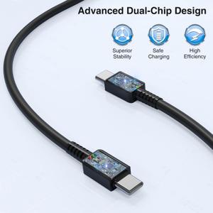 2Pack 45W Super Fast Charging Block and USB C to C Cable 10ft,Type C Wall Charging Power Adapter and Android Phone Charger Cord Long for Samsung Galaxy S25 Ultra/S24+/S23+/S22/S21/Note 20/Note 10+