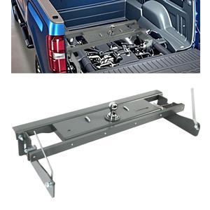 Mepareri Heavy-Duty Gooseneck Hitch Fit for 2016-2019 Chevrolet Silverado 2500 & 3500 HD, GMC Sierra 2500 & 3500 HD, 30k lbs GTW for Towing Trailers/Livestock/Boats/Cargo, Hide-Away Ball Design