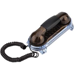 Wendry Corded Phone, Landline Phone, Retro Telephone with Ergonomic Design, Wall Mounted Telephone Corded Phone for Home Hotel (Red copper)