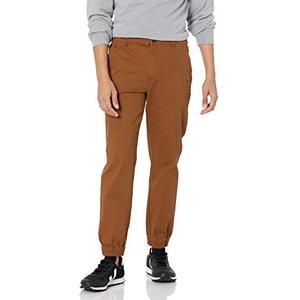 Amazon Essentials Men's Straight-Fit Washed Cotton Chino Jogger Pant, size 36