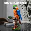 Macaw Parrot Building Sets, 1138 PCS Bird Animal Building Blocks for Adults Home Office Art Decor, STEM Building Toys Creative Display Gifts for Teens Boys and Girls 8-14