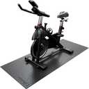 Treadmill Mat, Bike Trainer Mat for Stationary Spin Bike, 72" x 30" Non Slip Exercise Equipment Mat for Bike, Treadmill, Elliptical, Yoga - Workout Floor Protector for Carpet Or Hardwood