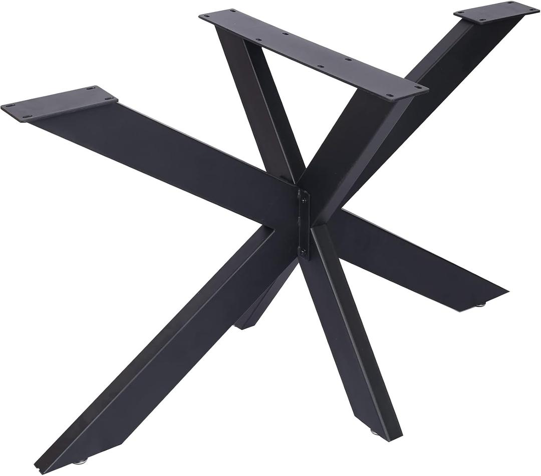 Heavy Duty Metal Table Frame Base - Spider Style Table Legs, Pre-Drilled for Easy Installation, 1000kg Load Capacity - Ideal for Coffee Tables, Desks, and Conference Tables - Modern Design