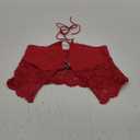 MakeMeChic Women's Lace Halter Top Deep V Backless Festival Going Out Tank Tops, S
