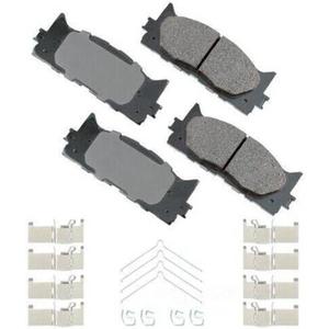 Akebono ACT1222A Ultra-Premium Ceramic Front Disc Brake Pads , GREY