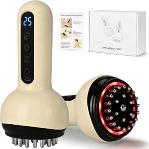 4-in-1 Body Sculpting Machine - Lymphatic Drainage Massager & Anit Cellulite Tool Help Skin Tightening & Reduce Stretch Marks, Firming Tool for Belly, Legs, Arms & Glutes - Improves Circulation