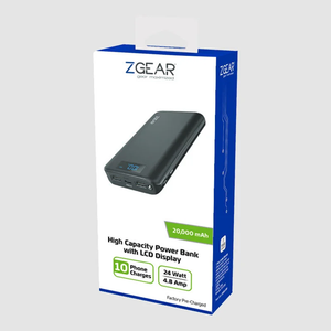 Zgear 20000MAH DO W/Type C Power Bank