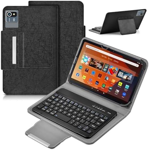 DETUOSI Universal 8.0-8.7 inch Wireless Bluetooth Keyboard for iPad,Samsung Tablet, iPhone Smartphone, iOS, Android Tablets Multi-Device Travel Portable