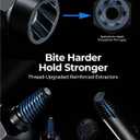 toolant 46pcs Impact Bolt Extractor Kit, Bolt & Nut Remover Socket Tool Kit, Stripped Bolt Extractor for Damaged Screws and Bolts
