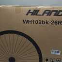 Hiland 26" 27.5" 29" x 1.75" Alloy Bike Rim for 1.75 to 2.215 Inch Tire, Front & Back MTB Wheelset for Dis Brake with 7 Speed Freewheel, Bolt On Axle, Bicycle Accessories for Adult Bikes
