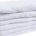 Towels N More 6 Pack 20"X40" Small Light Weight Gym Towels or Can be Used as Kids Bath Towels or Salon Towel, 100% Ring Spun Cotton Loops Sweat Towels Women's Hair Dry Towel