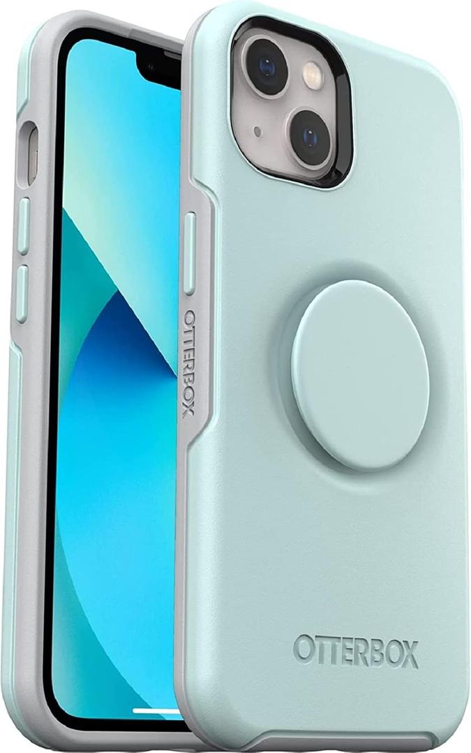 OtterBox Otter + POP Symmetry Series Series Case for iPhone 13 - Tranquil Waters (Blue) (Blue)