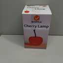 Cherry Lamp LED Light Unique Red Table Lamp for Bedroom, Nightstand or Living Room, Funky and Modern Desk Lamp, Small Decorative Cherry Bedroom Decor