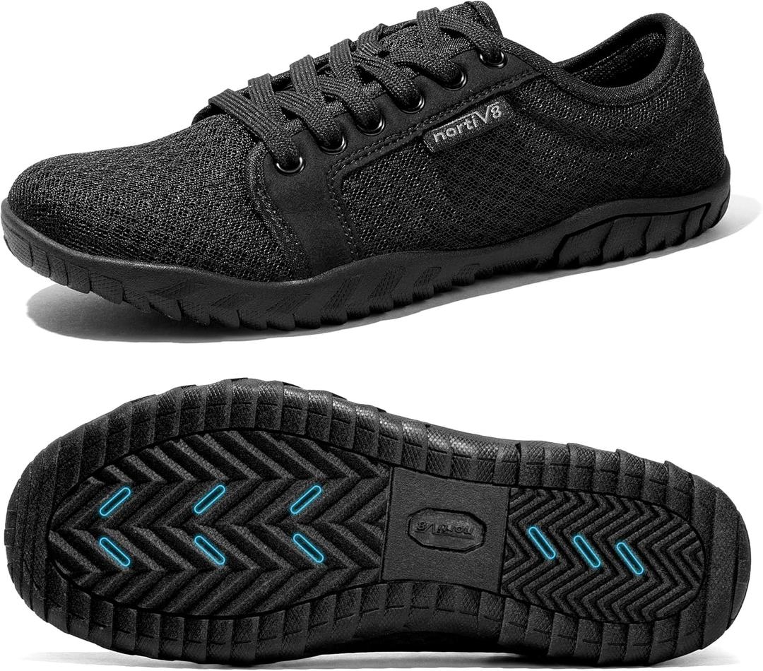 NORTIV 8 Mens Womens Quick Dry Water Shoes - Barefoot Aqua Swim Shoes for Beach Sports, Fishing, Hiking, Boating & Surfing, Size M9/L10.5, Black, SNWS241U