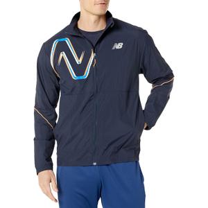 New Balance Men's Impact Run Packable Jacket, Eclipse, X-Large